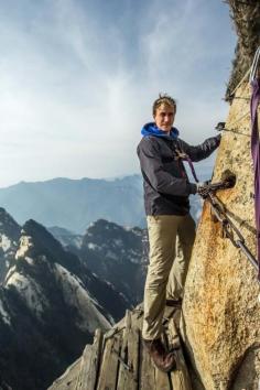 
                    
                        Huashan, China - Walking the Plank Road in the Sky. passportchronicle...
                    
                