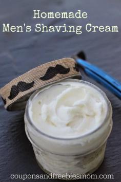 
                    
                        Homemade Shaving Cream with only 6 simple ingredients! Stop wasting money on shaving cream! DIY Easy Homemade Shaving Cream for men or women! You'll wonder why you never made this before! Rich, all natural, & skin-softening! Smells wonderful... it's the perfect homemade gift idea. Check out this simple recipe right now!
                    
                