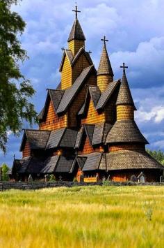 
                    
                        Heddal stave church in Telemark, Norway
                    
                