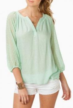 
                    
                        Marley Blouse in Mint
                    
                