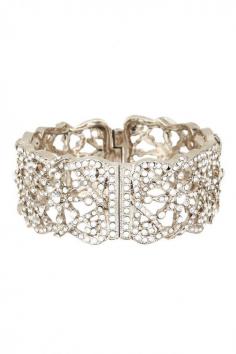 
                    
                        Nina Jewelry Taralyn Crystal Hinge Bangle
                    
                