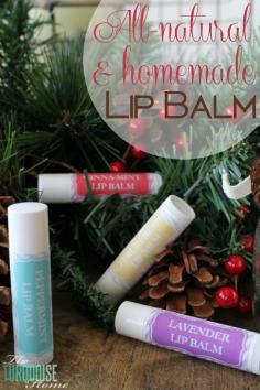 
                    
                        This DIY is going to blow your mind. Not in that it's so amazingly genius, (well except it kind of is). But how that it is so stinkin' simple and easy. All-natural and Homemade Lip Balm | TheTurquoiseHome.com
                    
                