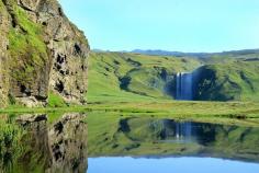 
                    
                        The Skógafoss waterfall in southern Iceland
                    
                