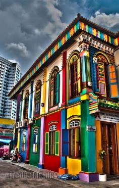 
                    
                        The urban landscape always needs more colour! Colorful Building in Little India, Singapore
                    
                