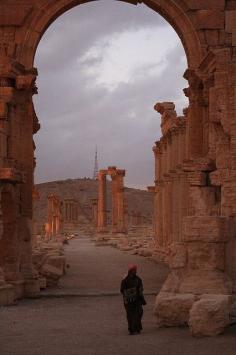 
                    
                        The Monumental Arch and the Great Colonnade, Palmyra / Syria (by Fouad GM).
                    
                