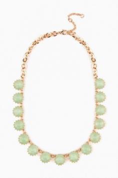 
                    
                        Crystal Row Necklace in Mint
                    
                