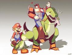 
                    
                        Optimus Mario and Yoshi Grimlockby GENZOMAN
                    
                