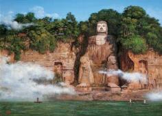 
                    
                        The Leshan Giant Buddha was built during the Tang Dynasty (618–907AD).
                    
                