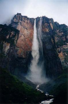 
                    
                        Angel Falls  is a waterfall in Venezuela. It is the world's highest uninterrupted waterfall,
                    
                