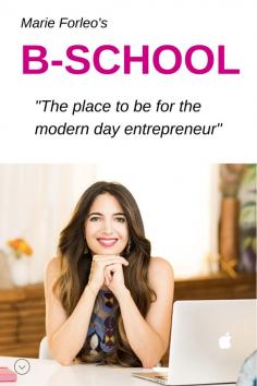 
                    
                        Want a step-by-step guide on how to build a unique and profitable business? Marie Forleo's B-School is an 8 week online video program. Learn more!
                    
                