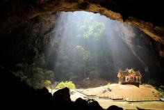 
                    
                        The wonderful cave Phraya Nakhon< This beautiful cave is located in the national park of Khao Sam Roi Yod, Thailand. Her pierced ceiling lets light ray of sunshine that enlightens a small pavilion built in 1890. You can find this beautiful site by a small path that starts 500 meters on the edge of a beach. A magical site! © evgenydavydov - Fotolia.comhailand:
                    
                