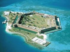 
                    
                        Dry Tortugas National Park is a national park in the USA about 68 statute miles (109 km) west of Key West in the Gulf of Mexico.
                    
                