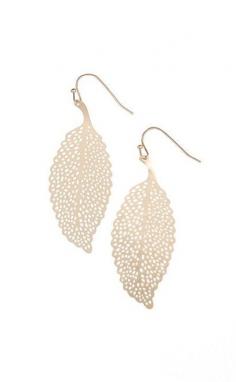 
                    
                        ZAD Gold Filigree Leaf Drop Earrings
                    
                