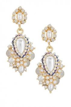 
                    
                        Prudence C | Crystal & Pearl Double Drop Earrings | Nordstrom Rack
                    
                