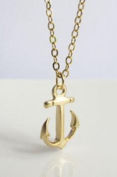 
                    
                        Nautical gold anchor Necklace
                    
                