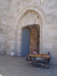 
                    
                        Local selling Bread in Jerusalem
                    
                