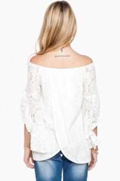 
                    
                        Annabella Lace Top in White
                    
                