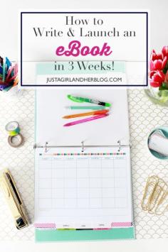 
                    
                        So much helpful information about how to write and launch an eBook! She lays it all out step by step. | JustAGirlAndHerBl...
                    
                
