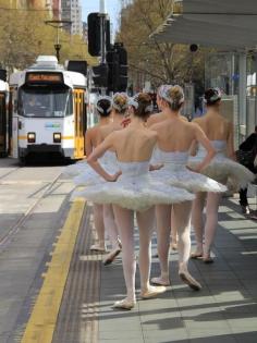 Ballet Tram stop - by my compass Beauty Love Grace & History - Melbourne Austalia