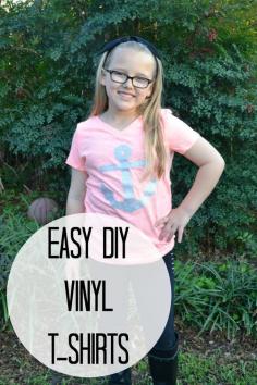 
                    
                        Easy DIY Vinyl T-shirts that do not require a machine!
                    
                