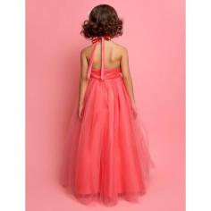 
                    
                        A-line Halter Floor-length Tulle Flower Girl Dress
                    
                