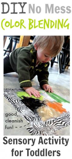 
                    
                        All the fun of finger painting and sensory bins for toddlers without the mess!
                    
                