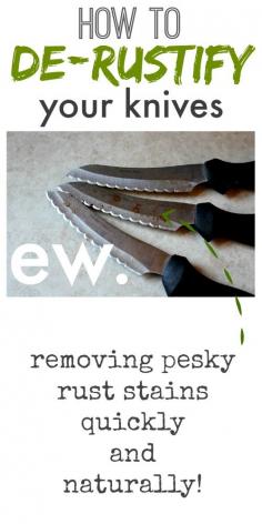 
                    
                        How to remove rust stains from your kitchen knives quickly and naturally!
                    
                