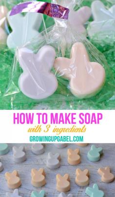 
                    
                        Wondering how to make soap? Just follow this easy soap making tutorial using only 3 ingredients. Homemade soap is great for Easter baskets or Mother's Day gifts.
                    
                