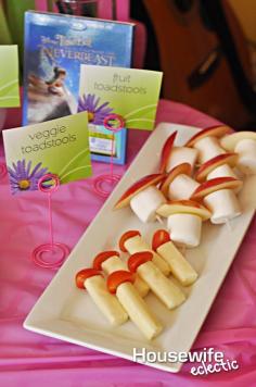 
                    
                        Such a great idea for fruit toadstools! Housewife Eclectic: Tinker Bell Tea Party
                    
                