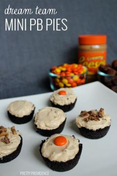 
                    
                        These mini peanut butter pies are unbelievable amazing. Definitely a new family favorite!
                    
                