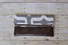 
                    
                        Gray and white fold over clutch, fold over clutch, fold over purse, gray fold over purse, gray purse, faux leather fold over clutch
                    
                