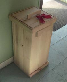 
                    
                        Garbage Bin Recycle Bin DOGCAT or Bird by CanadianWoodenCrafts
                    
                