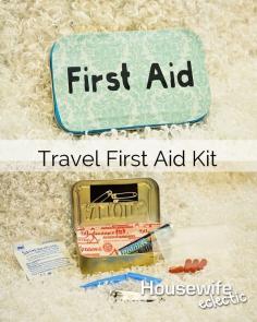 
                    
                        How to put together a travel first aid kit
                    
                