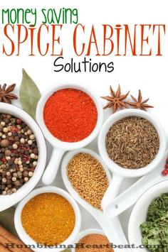 
                    
                        Having a cabinet full of spices can be expensive, especially if you don't use them all the time. Get the most out of your spices and save more money with these clever ideas.
                    
                