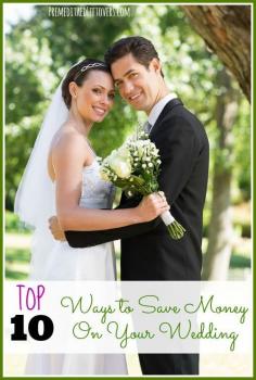 
                    
                        Top 10 Ways to Save Money on your Wedding - Frugal tips and ideas to help you save money on your wedding. It is possible to plan a lovely wedding on a budget!
                    
                