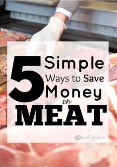 
                    
                        Are you trying to lower your cost of groceries each month but still want to be able to purchase meat? Read these 5 frugal ways to save money on meat!
                    
                