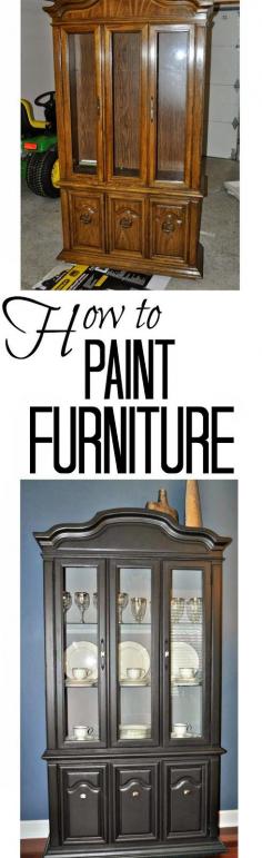 
                    
                        Best DIY Projects: How to Paint Furniture. Great tips for those outdated pieces!
                    
                