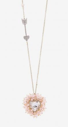 
                    
                        Betsey Johnson | Pink Heart Pendant Necklace
                    
                