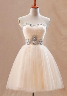 
                    
                        Apricot Prom Dress - Pretty Bodice Dress
                    
                