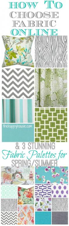 
                    
                        3 Stunning Fabric Palettes for Spring/Summer and How to Choose Fabric Online - The Happy Housie
                    
                