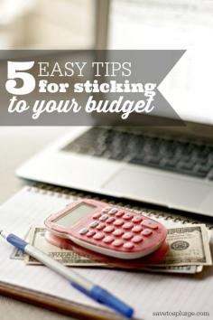
                    
                        What good is a budget if you can't stick to it, right? I started looking at why I was overspending and came up with these easy tips for how to stick a budget.
                    
                