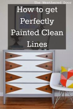 
                    
                        How to Paint Perfectly Clean Lines [on Furniture]
                    
                