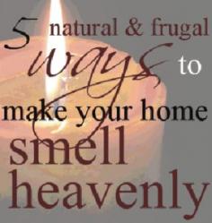 
                    
                        homemade air fresheners - 5 Natural & Frugal Ways to Make Your home smell heavenly!
                    
                