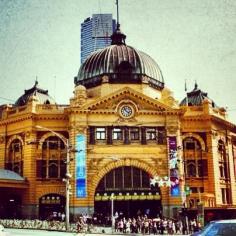 Flinders St station, Melbourne Australia  #City_Edge_Apartment_Hotels   #Cityedge    http://www.cityedge.com.au