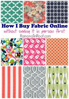 
                    
                        Oh my goodness!! Never thought of this before - great idea! How I Buy Fabric Online (Without Seeing It In Person First)
                    
                