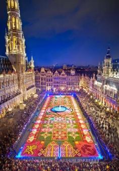 
                    
                        The Carpet of Flowers Festival - Grand Place, Brussels, Belgium
                    
                
