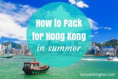 
                    
                        Did you know that it rains almost every afternoon in the summer in HK? It's a hot and humid destination, and here are some tips for packing! #herpackinglist
                    
                
