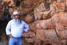 
                    
                        Aboriginal painting site  dated to be 35,000 years old at Malkii  Iga Warta (place of the native Orange) Northern Flinders Ranges, South Australia
                    
                