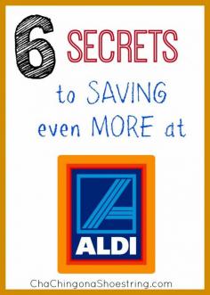 
                    
                        Think you are getting the lowest price possible at ALDI?  Think again!  Here are SIX secrets to saving even more at this awesome store.  Number one might surprise you!
                    
                