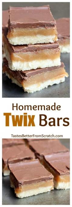 
                    
                        Homemade Twix Bars recipe from TastesBetterFromS...
                    
                